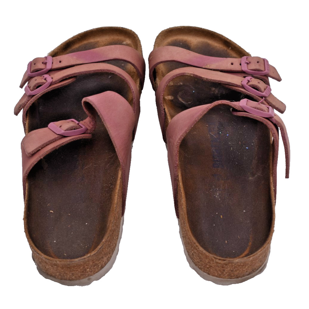 BIRKENSTOCK Franca Orchid Sandals -- Pink w/ 3 Buckles -- Womens Sz 10 (41) Wide - Picture 4 of 7
